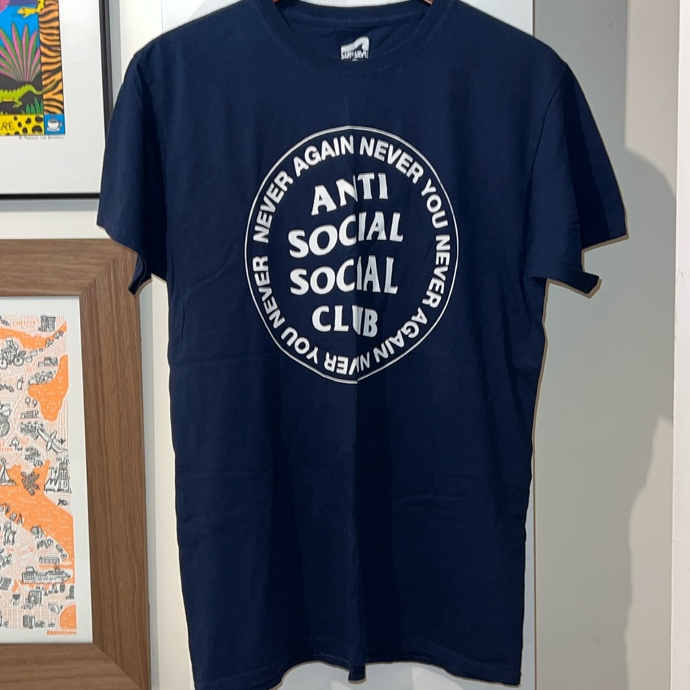 Anti Social Social Club “Never Again Never You” Graphic Print T-Shirt